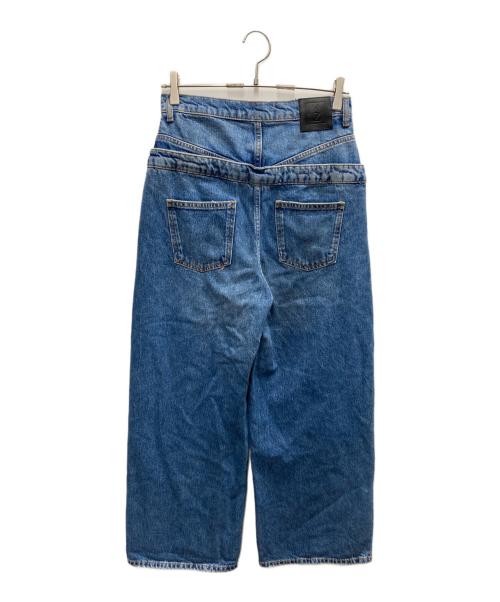 ZARA（ザラ）ZARA (ザラ) MAISON SPECIAL (メゾンスペシャル) ダブルウエストデニムパンツ インディゴ サイズ:38の古着・服飾アイテム