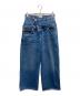 ZARA（ザラ）の古着「ダブルウエストデニムパンツ」｜インディゴ
