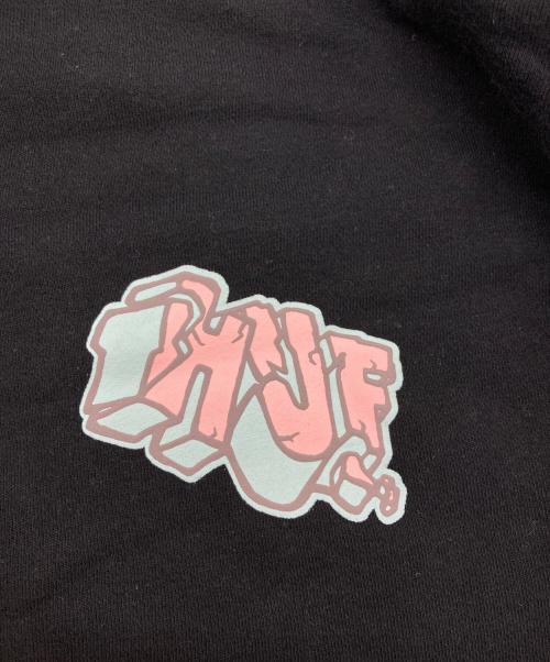 HUF（ハフ）HUF (ハフ) QUAKE TRIPLE TRIANGLE PULLOVER HOODIE ブラック サイズ:Mの古着・服飾アイテム