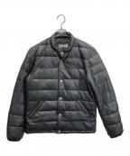 Schottショット）の古着「LEATHER LIGHT DOWN JACKET」｜ブラック