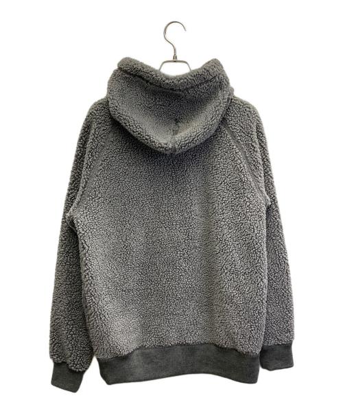 Gymphlex（ジムフレックス）Gymphlex (ジムフレックス) フルジップ フードボアジャケット グレー サイズ:Lの古着・服飾アイテム