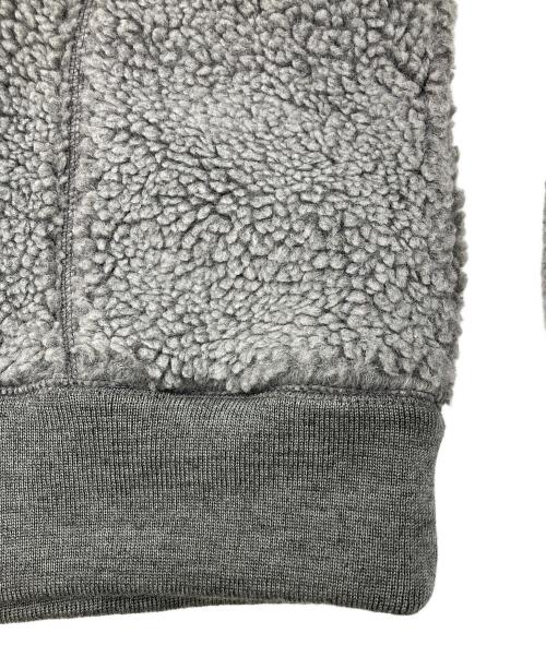 Gymphlex（ジムフレックス）Gymphlex (ジムフレックス) フルジップ フードボアジャケット グレー サイズ:Lの古着・服飾アイテム