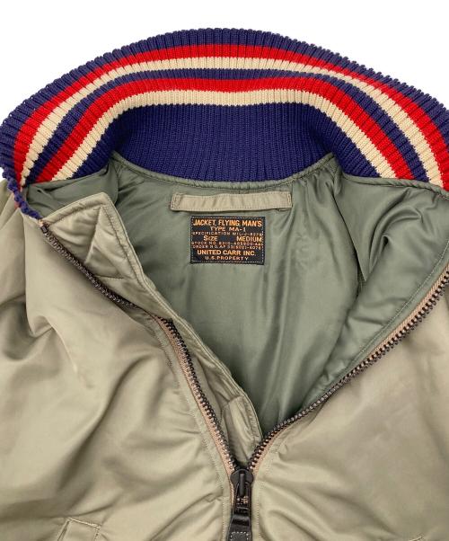 UNITED CARR（ユナイテッドカー）UNITED CARR (ユナイテッドカー) MA-1 フライトジャケット カーキ サイズ:Mの古着・服飾アイテム