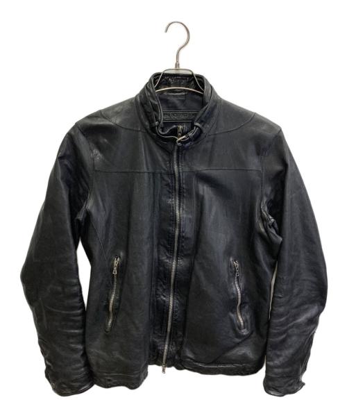 NEIL BARRETT（ニールバレット）NEIL BARRETT (ニールバレット) カウレザージャケット ブラック サイズ:XSの古着・服飾アイテム