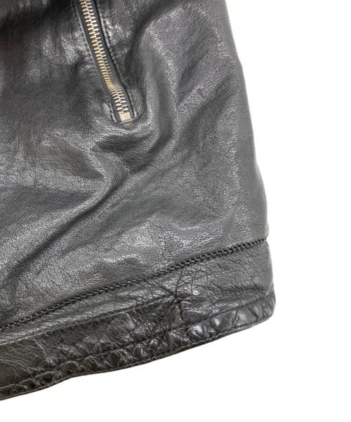 NEIL BARRETT（ニールバレット）NEIL BARRETT (ニールバレット) カウレザージャケット ブラック サイズ:XSの古着・服飾アイテム