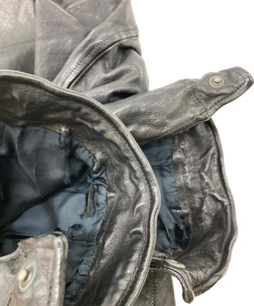 NEIL BARRETT（ニールバレット）NEIL BARRETT (ニールバレット) カウレザージャケット ブラック サイズ:XSの古着・服飾アイテム