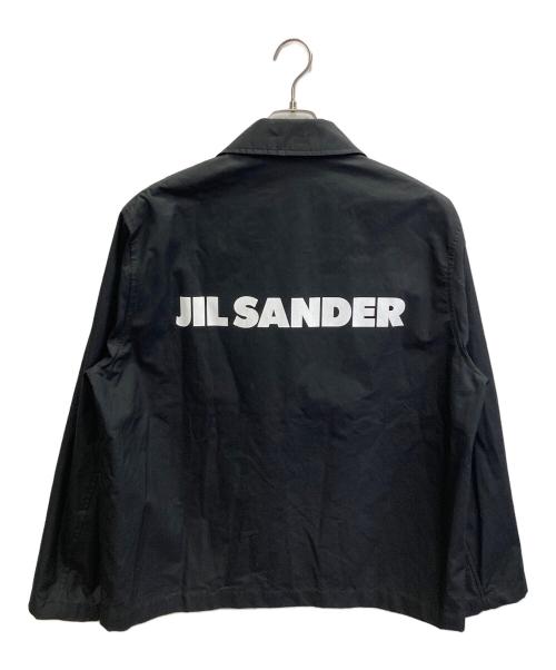 JIL SANDER（ジルサンダー）JIL SANDER (ジルサンダー) バックロゴプリントコーチジャケット ブラック サイズ:46の古着・服飾アイテム