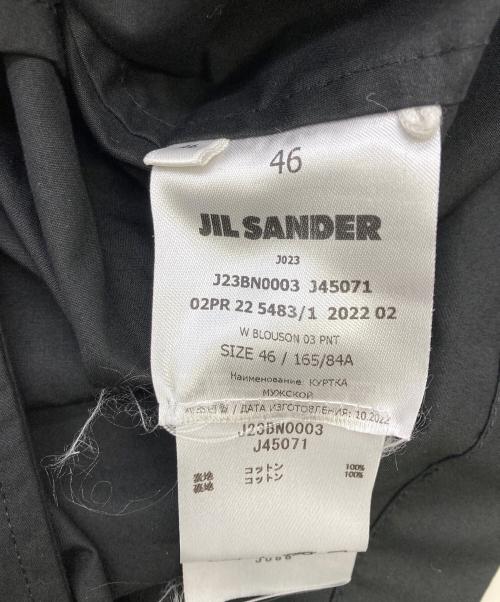 JIL SANDER（ジルサンダー）JIL SANDER (ジルサンダー) バックロゴプリントコーチジャケット ブラック サイズ:46の古着・服飾アイテム