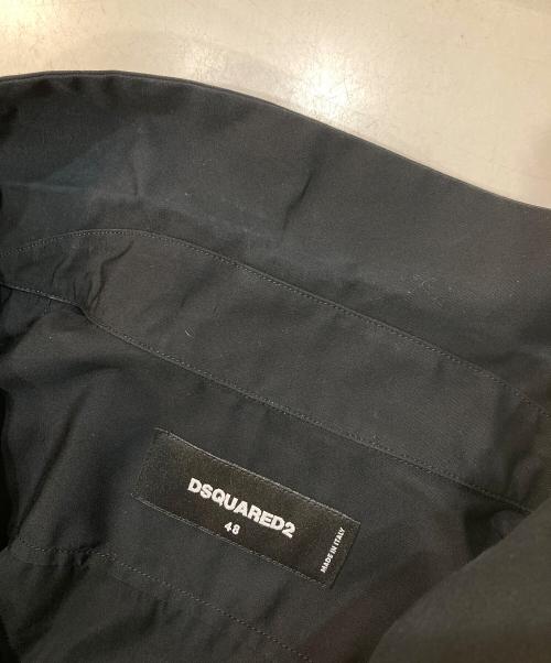 DSQUARED2（ディースクエアード）DSQUARED2 (ディースクエアード) ジップシャツジャケット ブラック サイズ:48の古着・服飾アイテム