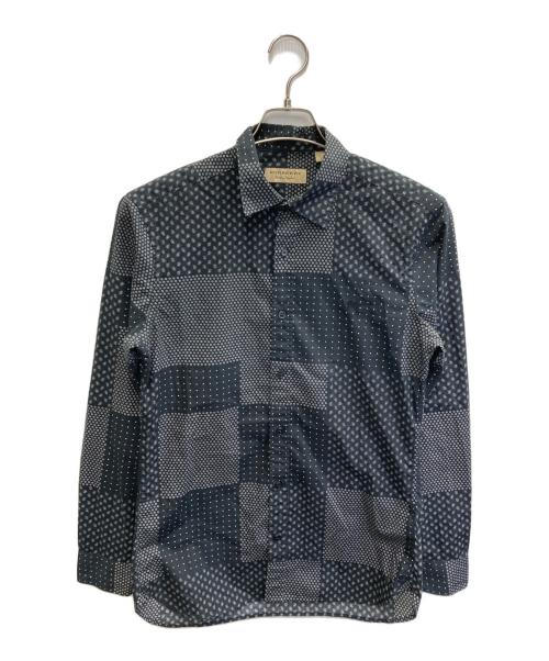 BURBERRY（バーバリー）BURBERRY (バーバリー) バンダナ柄ロングスリーブシャツ ブラック サイズ:Sの古着・服飾アイテム