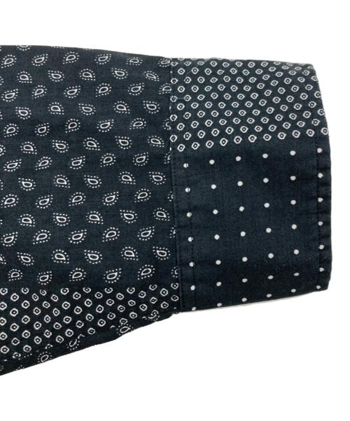 BURBERRY（バーバリー）BURBERRY (バーバリー) バンダナ柄ロングスリーブシャツ ブラック サイズ:Sの古着・服飾アイテム