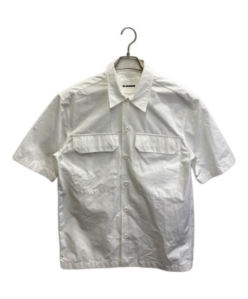 JIL SANDER（ジルサンダー）JIL SANDER (ジルサンダー) チェストポケットポプリンシャツ ホワイト サイズ:39の古着・服飾アイテム