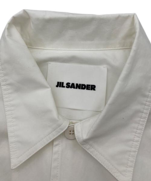 JIL SANDER（ジルサンダー）JIL SANDER (ジルサンダー) チェストポケットポプリンシャツ ホワイト サイズ:39の古着・服飾アイテム