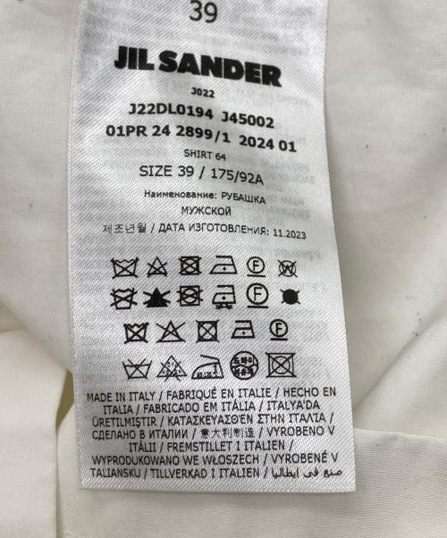 JIL SANDER（ジルサンダー）JIL SANDER (ジルサンダー) チェストポケットポプリンシャツ ホワイト サイズ:39の古着・服飾アイテム