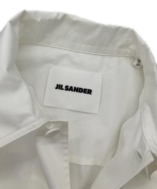 JIL SANDER（ジルサンダー）JIL SANDER (ジルサンダー) チェストポケットポプリンシャツ ホワイト サイズ:39の古着・服飾アイテム