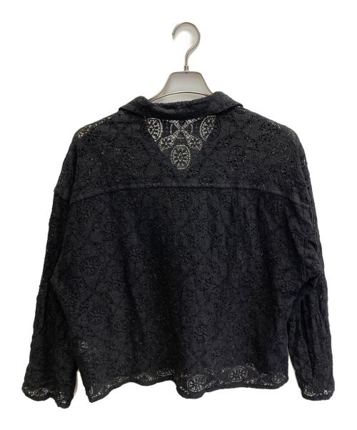 FRAMeWORK（フレームワーク）FRAMeWORK (フレームワーク) ヴィンテージライクレースシャツ ブラック サイズ:FREEの古着・服飾アイテム