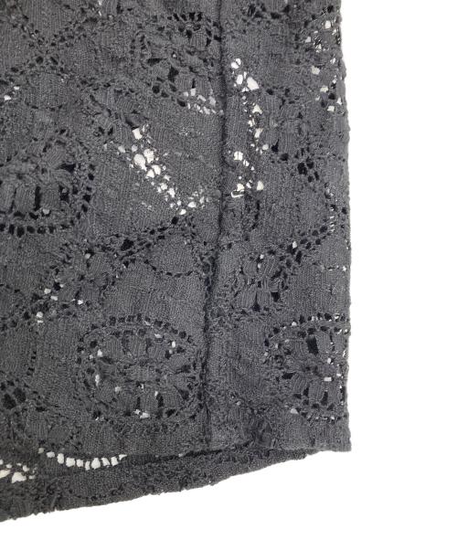 FRAMeWORK（フレームワーク）FRAMeWORK (フレームワーク) ヴィンテージライクレースシャツ ブラック サイズ:FREEの古着・服飾アイテム