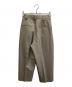 Whim Gazette (ウィムガゼット) ウールポプリンタックパンツ ベージュ サイズ:36：9000円