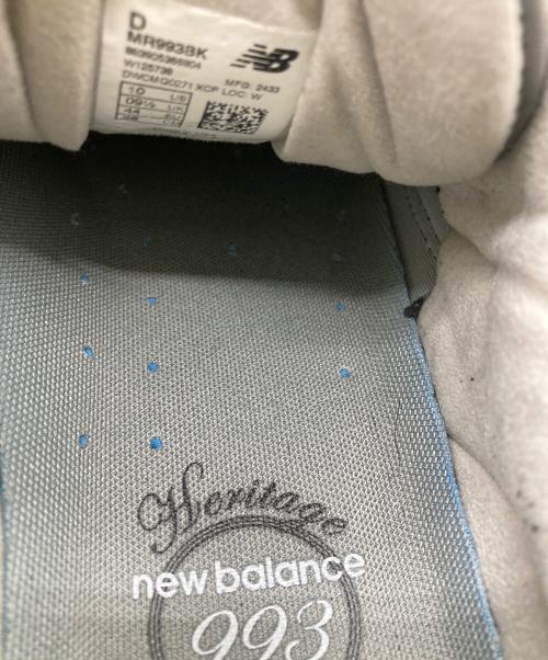 NEW BALANCE（ニューバランス）NEW BALANCE (ニューバランス) MR993BK ローカットスニーカー ブラック サイズ:28の古着・服飾アイテム