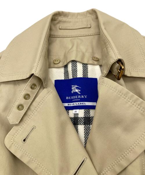 BURBERRY BLUE LABEL（バーバリーロンドンブルーレーベル）BURBERRY BLUE LABEL (バーバリーロンドンブルーレーベル) 裏ノバチェック ライナー付トレンチコート ベージュ サイズ:38の古着・服飾アイテム