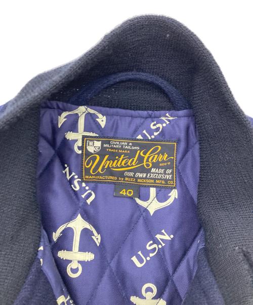 UNITED CARR（ユナイテッドカー）UNITED CARR (ユナイテッドカー) A-1型 フライトジャケット ネイビー サイズ:40の古着・服飾アイテム