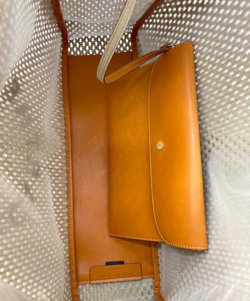 STELLA McCARTNEY（ステラマッカートニー）STELLA McCARTNEY (ステラマッカートニー) メッシュトートバッグ ブラウンの古着・服飾アイテム