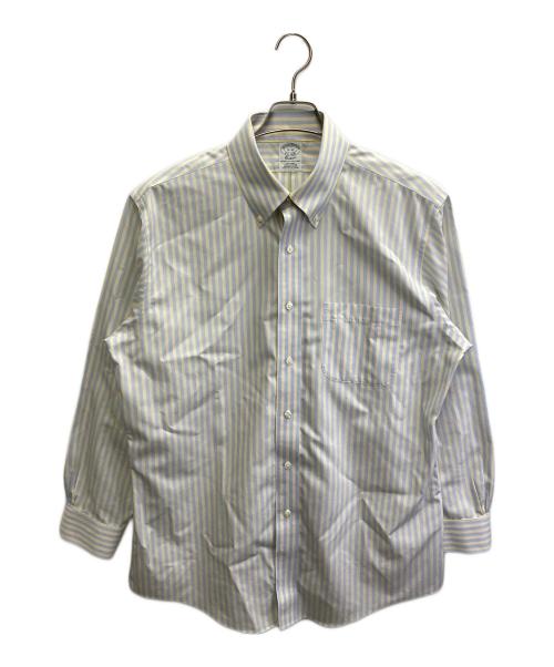 BROOKS BROTHERS（ブルックスブラザーズ）BROOKS BROTHERS (ブルックスブラザーズ) ボタンダウンシャツ イエロー×ブルー サイズ:16-32の古着・服飾アイテム