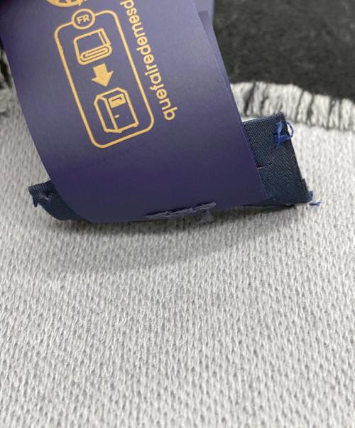 LOUIS VUITTON（ルイ ヴィトン）LOUIS VUITTON (ルイ ヴィトン) マフラーLV ブラゾン ブラック×グレーの古着・服飾アイテム