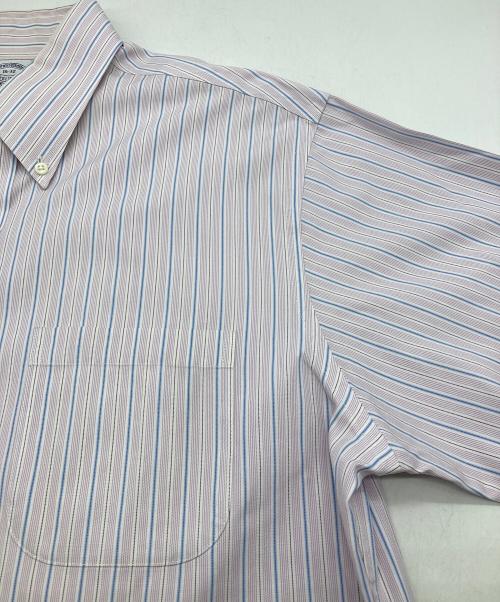 BROOKS BROTHERS（ブルックスブラザーズ）BROOKS BROTHERS (ブルックスブラザーズ) ストライプBDシャツ パープル×ブルー サイズ:16-32の古着・服飾アイテム