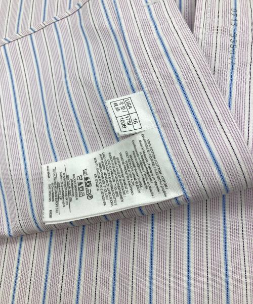 BROOKS BROTHERS（ブルックスブラザーズ）BROOKS BROTHERS (ブルックスブラザーズ) ストライプBDシャツ パープル×ブルー サイズ:16-32の古着・服飾アイテム
