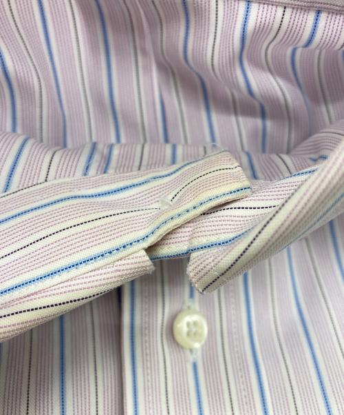 BROOKS BROTHERS（ブルックスブラザーズ）BROOKS BROTHERS (ブルックスブラザーズ) ストライプBDシャツ パープル×ブルー サイズ:16-32の古着・服飾アイテム