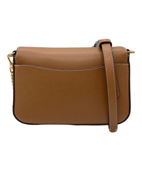 Kate Spade（ケイトスペード）Kate Spade (ケイトスペード) ケイティテクスチャードレザーフラップチェーンクロスボデ ブラウンの古着・服飾アイテム