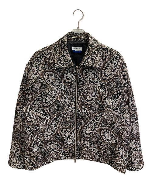 MAISON SPECIAL（メゾンスペシャル）MAISON SPECIAL (メゾンスペシャル) Paisley Jacquard OneTuck Wide Pants ブラック×ベージュ サイズ:02の古着・服飾アイテム