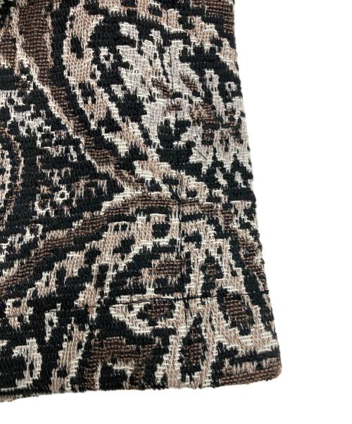 MAISON SPECIAL（メゾンスペシャル）MAISON SPECIAL (メゾンスペシャル) Paisley Jacquard OneTuck Wide Pants ブラック×ベージュ サイズ:02の古着・服飾アイテム