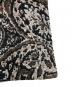 中古・古着 MAISON SPECIAL (メゾンスペシャル) Paisley Jacquard OneTuck Wide Pants ブラック×ベージュ サイズ:02：9000円