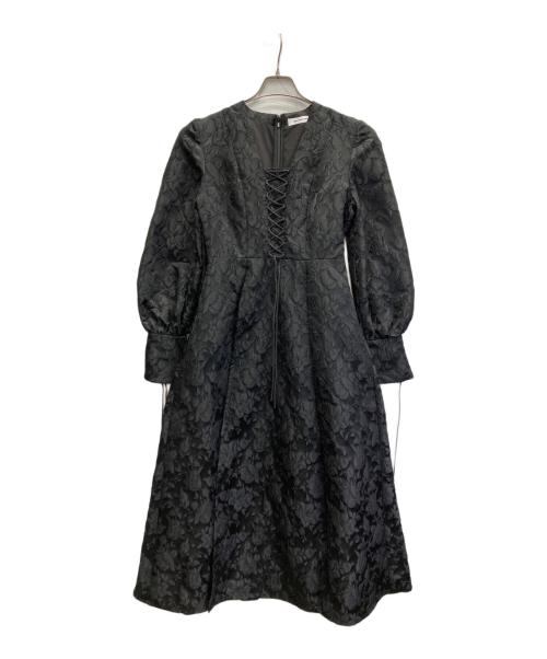 melt the lady（メルトザレディ）MELT THE LADY (メルトザレディ) ジャガードロングドレス ブラック サイズ:FREEの古着・服飾アイテム