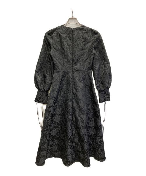 melt the lady（メルトザレディ）MELT THE LADY (メルトザレディ) ジャガードロングドレス ブラック サイズ:FREEの古着・服飾アイテム