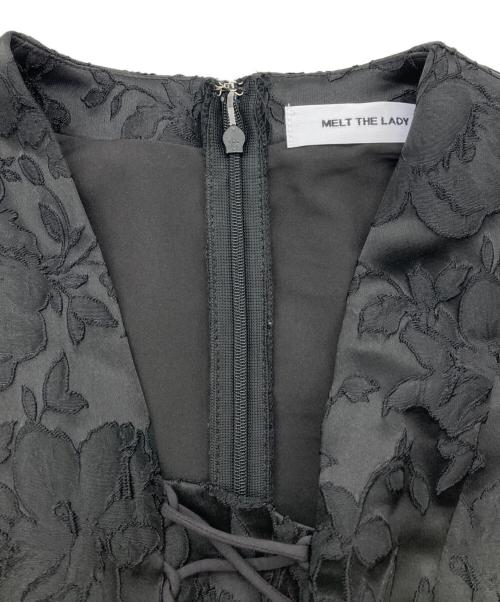 melt the lady（メルトザレディ）MELT THE LADY (メルトザレディ) ジャガードロングドレス ブラック サイズ:FREEの古着・服飾アイテム