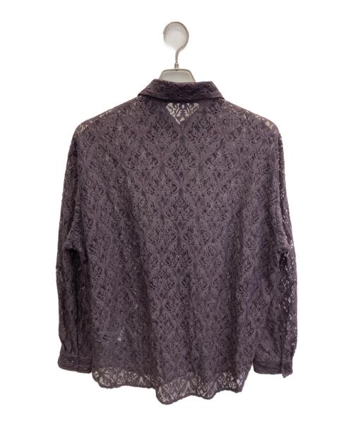 HARE（ハレ）HARE (ハレ) ダマスクガラレースシャツ パープル サイズ:FREEの古着・服飾アイテム
