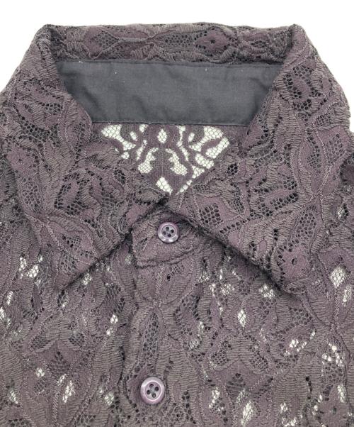 HARE（ハレ）HARE (ハレ) ダマスクガラレースシャツ パープル サイズ:FREEの古着・服飾アイテム