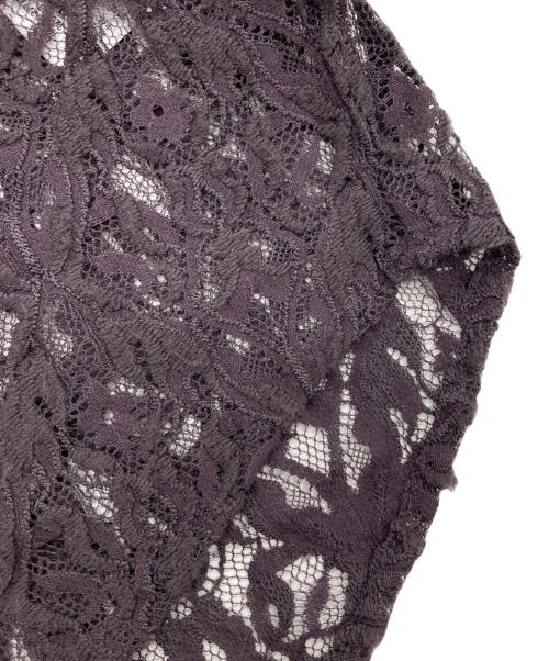 HARE（ハレ）HARE (ハレ) ダマスクガラレースシャツ パープル サイズ:FREEの古着・服飾アイテム