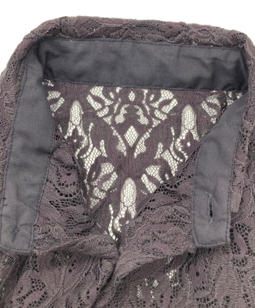 HARE（ハレ）HARE (ハレ) ダマスクガラレースシャツ パープル サイズ:FREEの古着・服飾アイテム