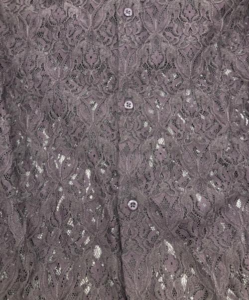 HARE（ハレ）HARE (ハレ) ダマスクガラレースシャツ パープル サイズ:FREEの古着・服飾アイテム