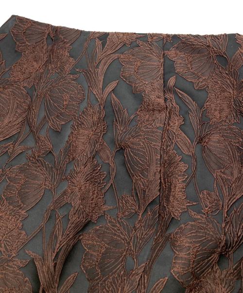 willfully（ウィルフリー）willfully (ウィルフリー) monotone jacquard set up ブラック×ブラウン サイズ:FREEの古着・服飾アイテム