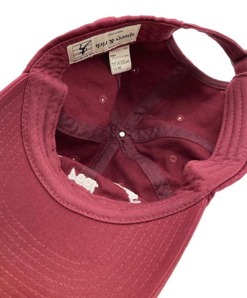 Sporty & Rich（スポーティーアンドリッチ）Sporty & Rich (スポーティーアンドリッチ) アスレチッククラブキャップ レッド サイズ:FREEの古着・服飾アイテム