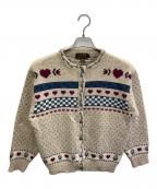 Eddie Bauerエディーバウアー）の古着「ニットカーディガン」｜ベージュ