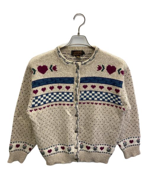 Eddie Bauer（エディーバウアー）Eddie Bauer (エディーバウアー) ニットカーディガン ベージュ サイズ:Mの古着・服飾アイテム