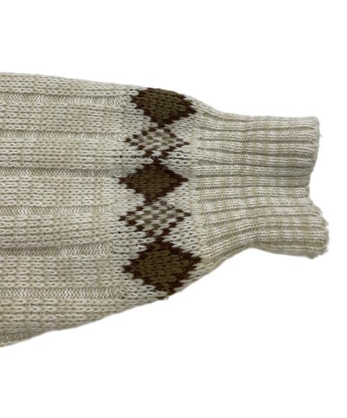 Sears（シアーズ）Sears (シアーズ) ジップアップニットポロシャツ グレー サイズ:Lの古着・服飾アイテム