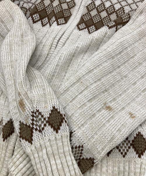 Sears（シアーズ）Sears (シアーズ) ジップアップニットポロシャツ グレー サイズ:Lの古着・服飾アイテム