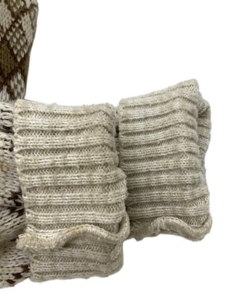 Sears（シアーズ）Sears (シアーズ) ジップアップニットポロシャツ グレー サイズ:Lの古着・服飾アイテム